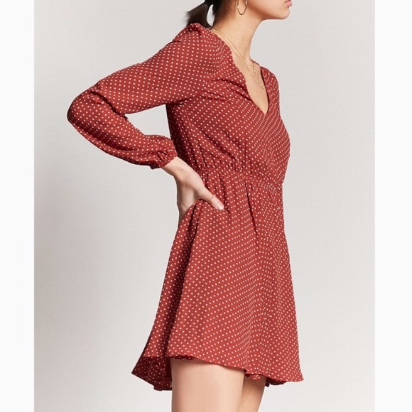 Forever 21 Dresses | New Fall Polka Dot Dress | Poshmark